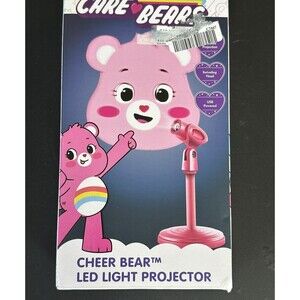 CARE BEARS PINK LED LIGHT USB POWERED PROJECTOR CHEER BEAR NEW IN BOX